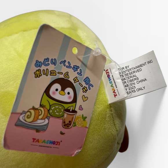 Takashoji Matcha Penguin Green Roll Cake 6" Plush Stuffed Animal Kawaii NWT - Picture 6 of 7